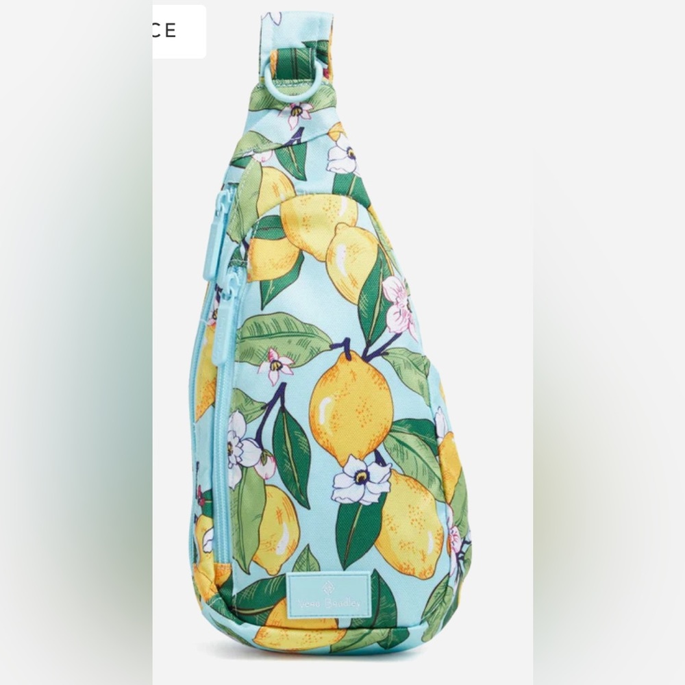 Vera Bradley Essential Compact Sling Backpack in Lemon Grove